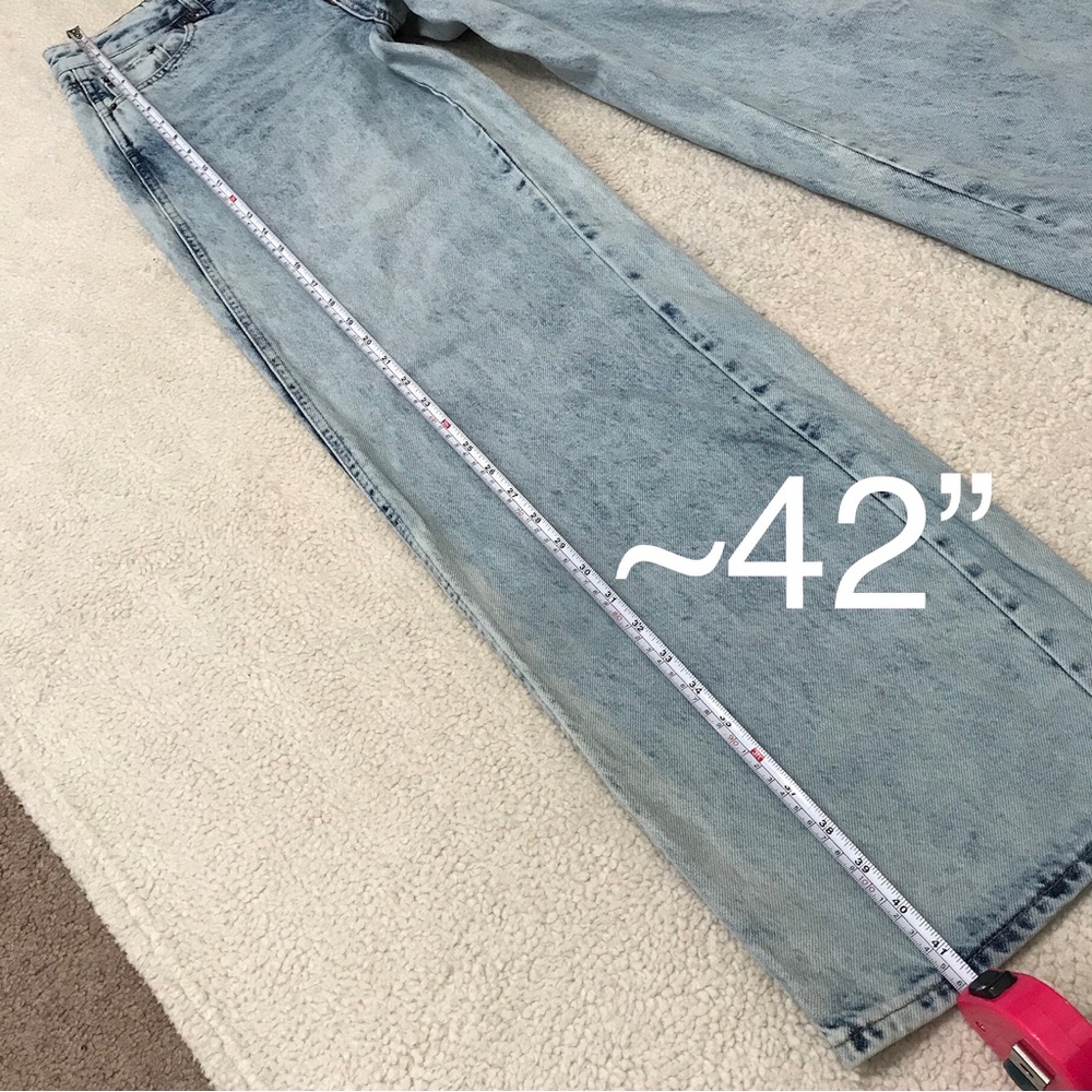Pacsun Outer Banks Baggy Jeans Low Rise Blue Size 26 - Picture 13 of 16